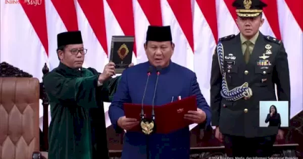 Prabowo Subianto-Gibran Rakabuming Raka Resmi Jadi Presiden dan Wakil Presiden RI Periode 2024-2029