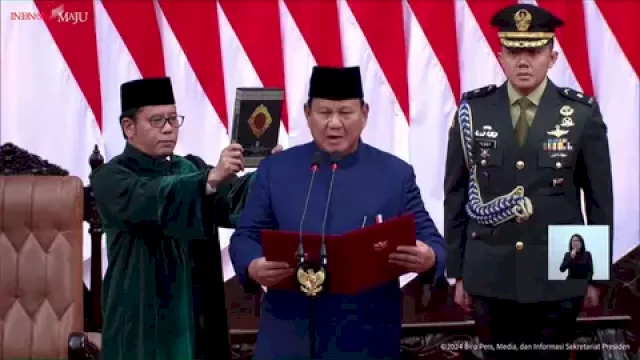 Prabowo Subianto-Gibran Rakabuming Raka Resmi Jadi Presiden dan Wakil Presiden RI Periode 2024-2029