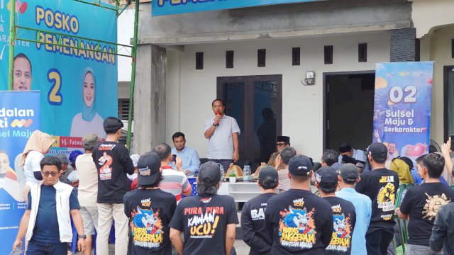 Andi Sudirman Resmikan Posko Pemenangan 2 Andalan Hati di Enrekang