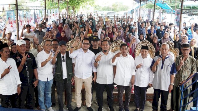 Andi Sudirman Resmikan Posko Laskar Andalan Barru, Tomas: Lanjutkan Pembangunan Sulsel