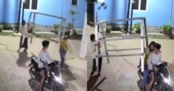 Tiga Remaja Terekam CCTV Maling Jemuran Baju, Netizen: Malu-maluin 