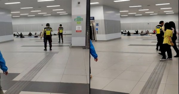 Viral Ibu-ibu Olahraga Pound Fit di dalam Stasiun MRT, Tuai Kritik Netizen 