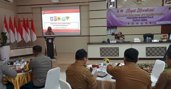 Inspektorat Daerah Gorontalo Gelar Rapat Koordinasi Evaluasi Saber Pungli