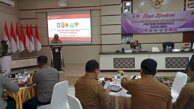 Inspektorat Daerah Gorontalo Gelar Rapat Koordinasi Evaluasi Saber Pungli