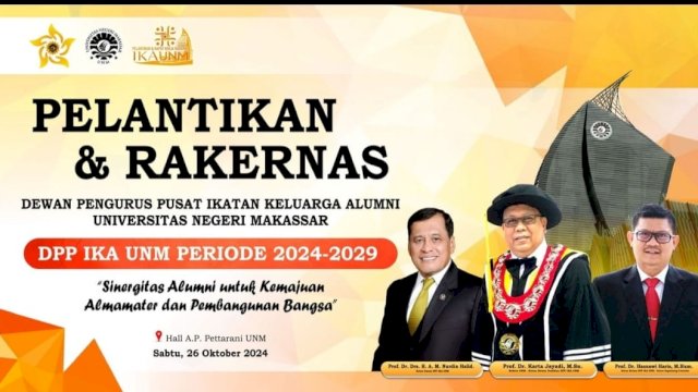 Besok, Pengurus DPP IKA UNM Dilantik