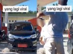 Viral Pria Siram Air ke Mobil Plat Merah, Diduga Keseringan Isi Pertalite 