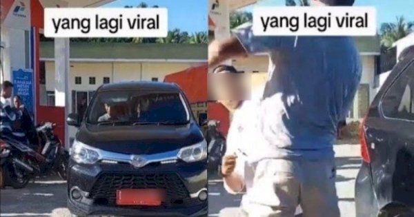 Viral Pria Siram Air ke Mobil Plat Merah, Diduga Keseringan Isi Pertalite 