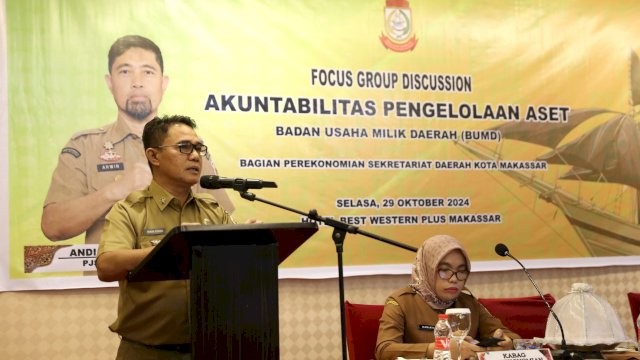 Pj Sekda Kota Makassar Buka FGD Akuntabilitas Pengelolaan Aset BUMD