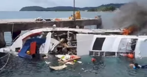 Lima Orang Dilaporkan Tewas Dalam Kebakaran Kapal Rombongan Cagub Malut 