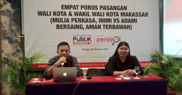 Survei PPI Pilwalkot Makassar: Paslon MULIA Dipuncak, INIMI dan SEHATI Bersaing  