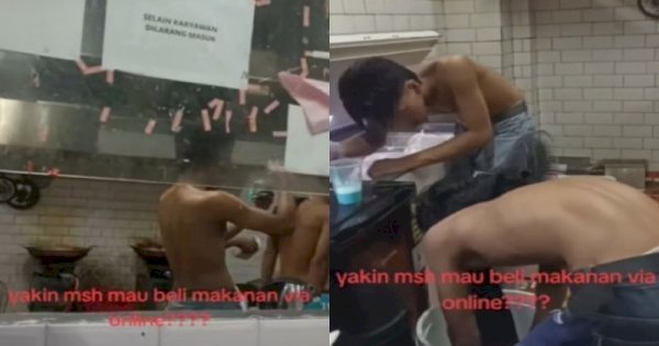 Viral Karyawan Tak Pakai Baju Saat Masak dan Siapkan Pesanan, Pihak Resto Minta Maaf 