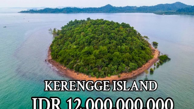 Penampakan Pulau Kerengge Dijual Rp 12 Miliar (Foto: Tiktok @fhomesjkt)