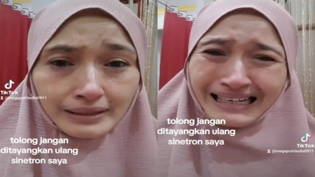 Mega Aulia meminta pihak stasiun TV menghentikan penayangan ulang sinetron lawasnya saat belum berhijab. (Foto: Instagram @tehmegaaulia)