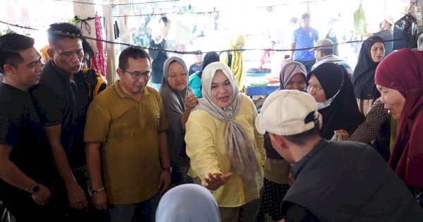 Anggota DPRD Hj Megawati Ikut Gerebek Pasar bersama Abang Fauzi di Pasar Sentral Masamba