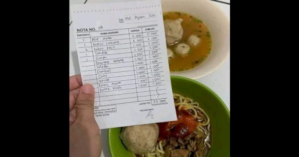 Beli Mie Ayam, Pembeli Ini Kaget Sendok hingga Garpu Dikenakan Biaya