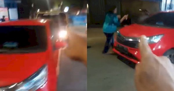 Viral Emak-emak Parkir Mobil di Tengah Jalan Bikin Macet, Pemilik Ternyata Lagi Belanja