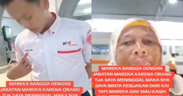 Viral Emak-emak Ngamuk ke Petugas KAI, Ngotot Minta Jadwal Kereta Dipercepat