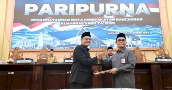 Pemkot Makassar dan DPRD Sepakati KUA-PPAS APBD Tahun 2025