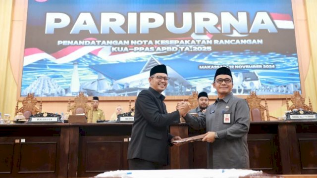 Pemkot Makassar dan DPRD Sepakati KUA-PPAS APBD Tahun 2025