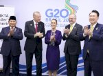 Potret Presiden Prabowo Bertemu Para Pemimpin MIKTA di KTT G20 Brasil