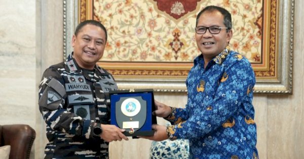 Danny Pomanto Sambut Kunjungan Danlantamal VI Makassar yang Baru