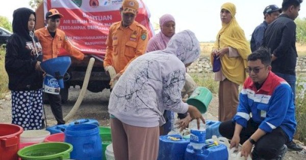 Bontoa Dilanda Kekeringan, Pemkab Maros Gandeng Pertamina Salurkan 150.000 Liter Air Bersih untuk Warga