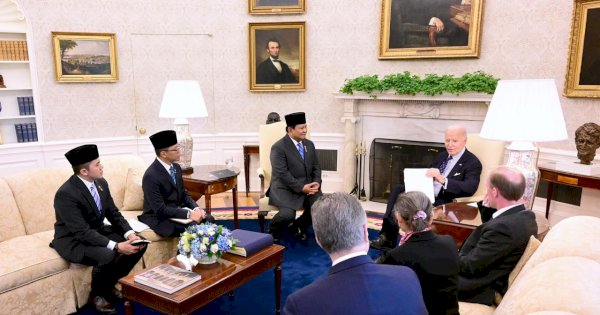 Prabowo Temui Joe Biden di Gedung Putih, Salah Satu Pembahasan Terkait Gencatan Senjata di Gaza 