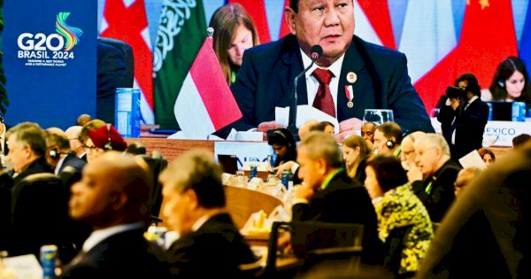 Di Forum KTT G20, Prabowo Lantang Desak Gencatan Senjata di Ukraina dan Gaza