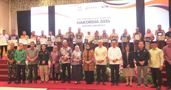 Inspektorat Gorontalo Peringatan Hakordia 2024, Ini Pesan Pj Gubernur Rudy Salahuddin 