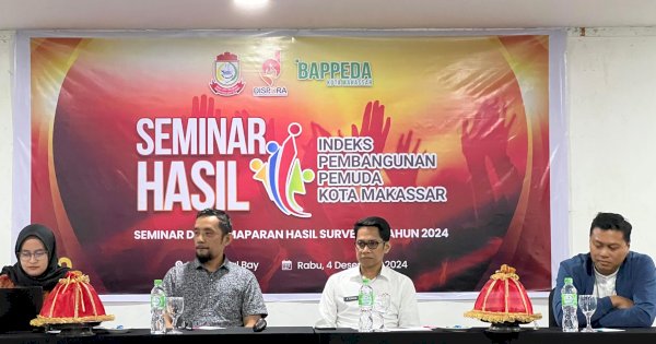 Makassar Raih Angka 58,00 Indeks Pembangun Pemuda, Lebih Tinggi dari Nasional