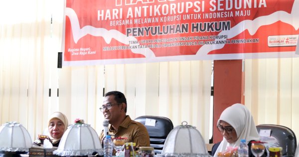 Cegah Korupsi di Takalar, Pj Bupati Buka Penyuluhan Hukum Hari Anti Korupsi Sedunia