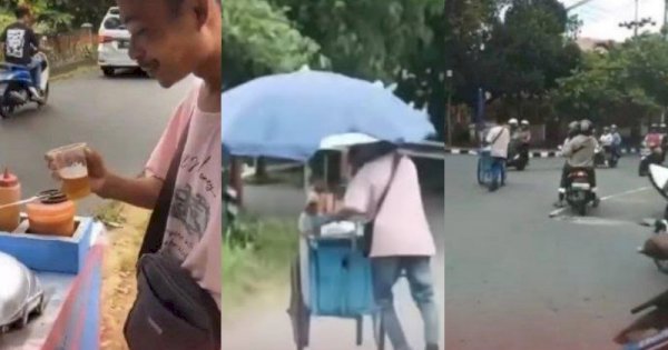 Viral Penjual Pentol Dicekoki Miras hingga Jalan Sempoyongan Saat Dorong Gerobak