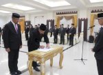 Pj Gubernur Gorontalo Lantik 10 Pejabat Tinggi Pratama
