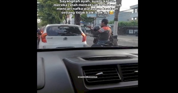 Pengendara Motor Ini Pukul Diri Sendiri Berulang Kali, Diduga Demi Hindari Microsleep 