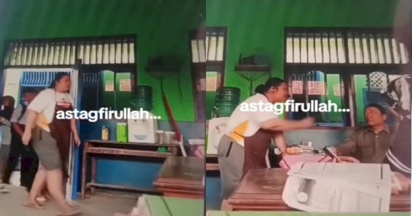 Usai Viral Buang Dagangan Siswi, Anak Ibu Kantin Terekam Marahi Guru MTs 