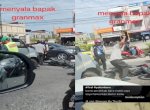 Kesal Kaca Mobil Dipecahkan Pemotor, Pemobil Ini Balas Rusakin Motor Pakai Kunci Roda