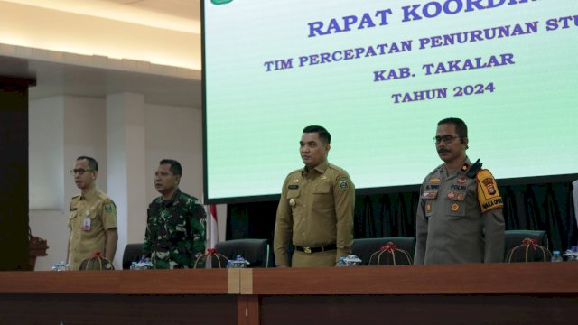 Rakor TPPS, Pj Bupati Takalar Minta OPD Lakukan Aksi Cepat Turunkan Stunting