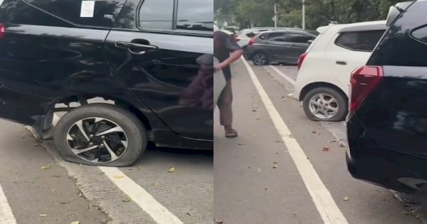 Viral Puluhan Ban Mobil Dikempesi Usai Parkir Sembarangan di Monas