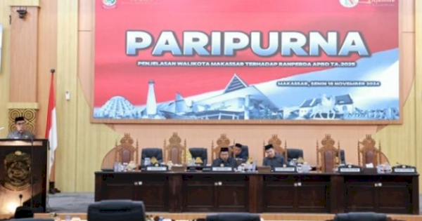 Rapat Paripurna DPRD Makassar, Irwan Adnan Sebut APBD 2025 Capai Rp5,7 Triliun