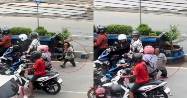 Viral Pengemis Sundut Rokok ke Pemotor Gegara Tidak Diberi Uang 