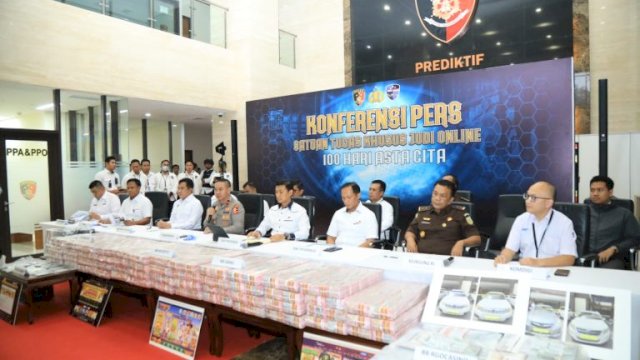 Mabes Polri Ungkap 3 Kasus Judi Online, Sita Uang Rp 61 Miliar