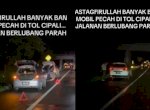 Viral Banyak Mobil Alami Pecah Ban Imbas Jalan Berlubang di Tol Cipali 