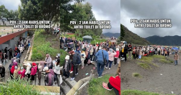 Viral Pengunjung Gunung Bromo Antre ke Toilet Hingga 2 Jam Saat Libur Panjang