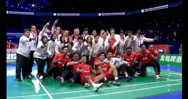 Indonesia Cetak Sejarah! Raih Gelar Perdana di Badminton Asia Mixed Team Championship 2025