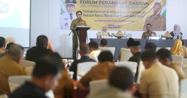 Forum SKPD Disperkim, Pj Sekda Makassar Tekankan Perencanaan Berdasarkan Data Akurat