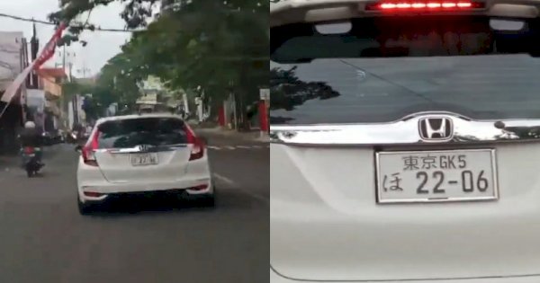 Mobil dengan Pelat Nomor Jepang Melintas di Malang, Pemilik Kena Tilang