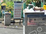 Fasilitas Air Siap Minum di Stasiun MRT Jakarta Jadi Tempat Buang Sampah, Netizen Geram