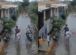 Seorang Ayah di Bekasi Tega Lempar Anaknya ke Genangan Banjir, Pelaku Ditangkap