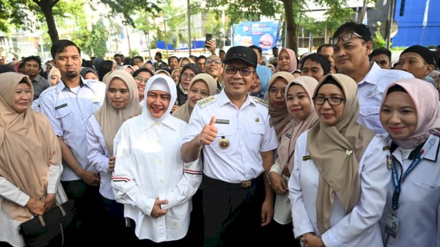 Suasana Haru Iringi Indira Yusuf Ismail Saat Pamit ke Pegawai Pemkot Makassar di Apel Terakhir