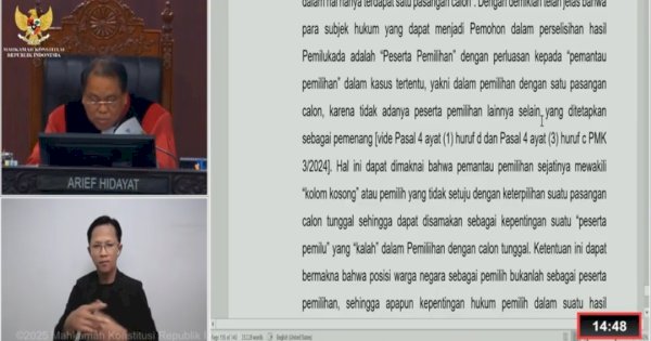 MK Lanjutkan Sengketa Pilwalkot Palopo ke Tahap Pembuktian